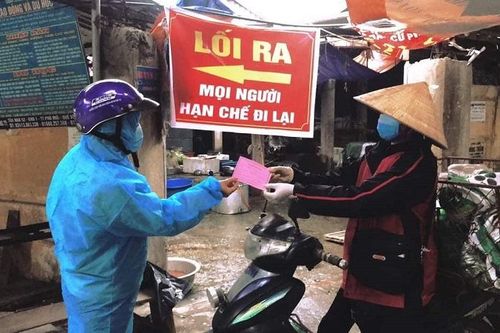 Chí Linh, Hải Dương phát hành phiếu đi chợ cho người dân