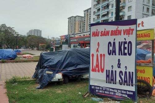 Quán ăn đường phố, trà đá, cà phê vỉa hè Hà Nội đồng loạt 'đắp chiếu'