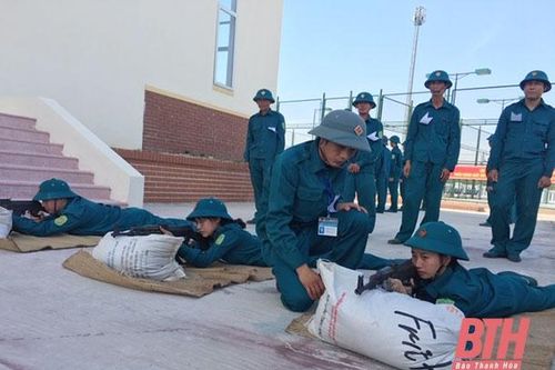Lực lượng vũ trang TP Thanh Hóa nâng cao chất lượng huấn luyện sẵn sàng chiến đấu