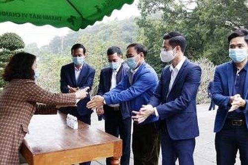 Khu Di tích lịch sử Đền Hùng tăng cường phòng, chống dịch COVID-19