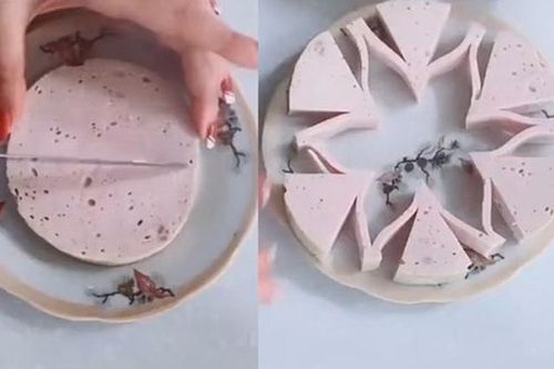 Clip cắt giò hình bông hoa cực đẹp mắt của cô gái thu hút hàng triệu like