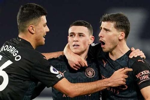 Đánh bại Everton 3-1, Man City băng băng về đích