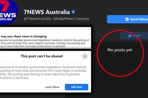 Facebook cấm người dùng ở Úc chia sẻ nội dung tin tức