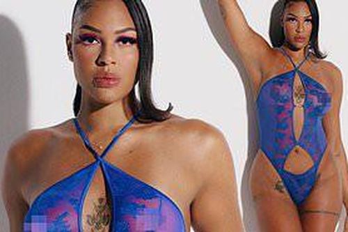 Nữ cầu thủ bóng rổ cao 2m Liz Cambage trình diễn nội y trong suốt