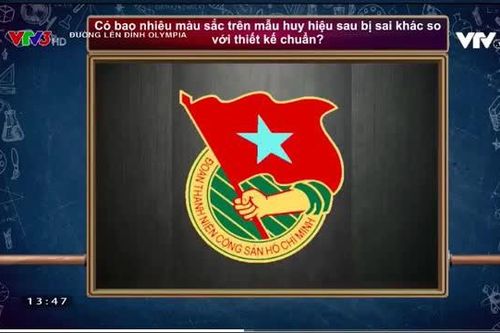 Màu sắc huy hiệu Đoàn thách thức thí sinh Đường lên đỉnh Olympia