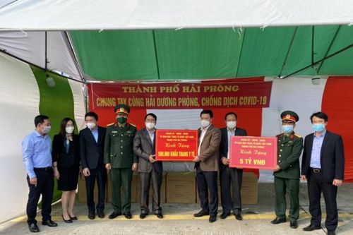 Hải Phòng hỗ trợ Hải Dương 5 tỷ đồng cùng 500 nghìn khẩu trang phòng, chống dịch COVID-19