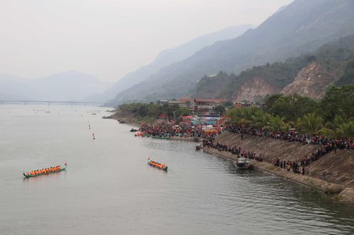 Sôi nổi Lễ hội đua thuyền đuôi én của người Thái trắng