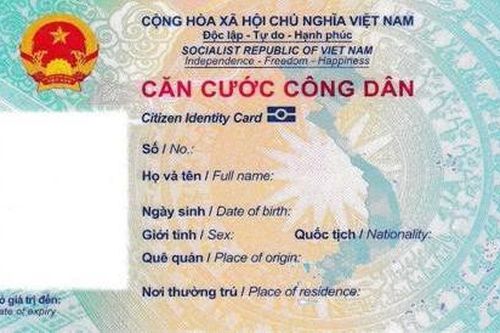 Thẻ Căn cước công dân gắn chíp điện tử có thêm ngôn ngữ tiếng Anh