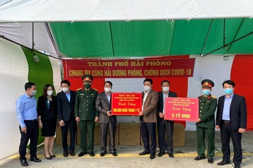 Hải Phòng hỗ trợ Hải Dương 5 tỷ đồng và 500.000 khẩu trang y tế