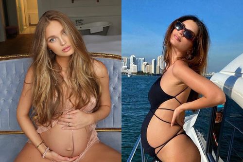 Dàn siêu mẫu nội y chuộng diện đồ khoe bụng bầu