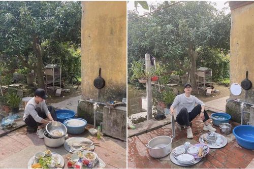 Thanh niên điển trai bị gia đình bắt rửa 3 mâm bát trong dịp Tết, hội chị em mừng rơn khi biết được lí do