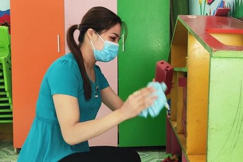 Trường học Thanh Hóa hối hả chuẩn bị đón học sinh đi học trở lại vào 22/2