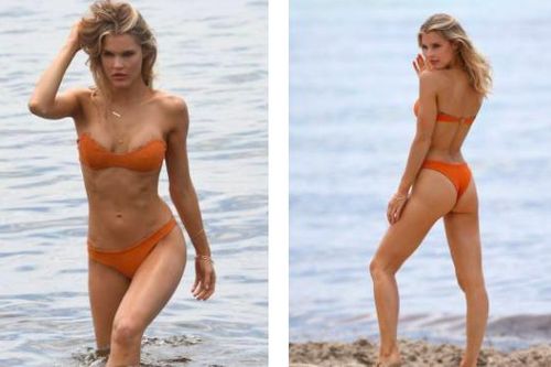 Hậu trường chụp bikini cực nóng bỏng của mẫu 9x Joy Corrigan