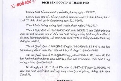 Hải Phòng từ 17h chiều nay chính thức phong tỏa 3 địa điểm