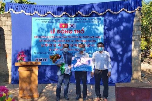 Ninh Thuận: Khởi công xây dựng Làng hữu nghị Việt-Hàn tại huyện Bác Ái