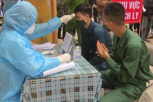 Huyện Mỹ Đức xét nghiệm Covid-19 cho 164 tân binh