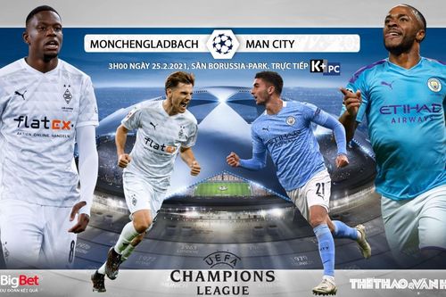 Soi kèo nhà cái Gladbach vs Man City. Lượt đi vòng 1/8 Cúp C1