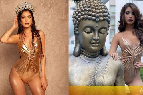 Miss Grand Mexico mặc áo tắm, catwalk bên tượng Phật bị chỉ trích