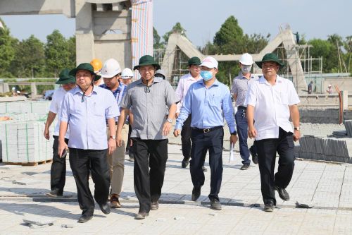 Lãnh đạo Cần Thơ kiểm tra tiến độ công trình Đền thờ các Vua Hùng