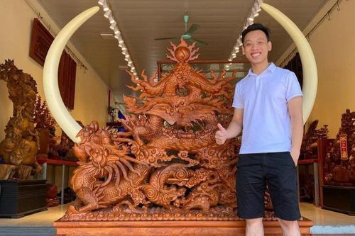 Sắm tượng trưng bày phòng khách tại Tượng Gỗ Đẹp Live