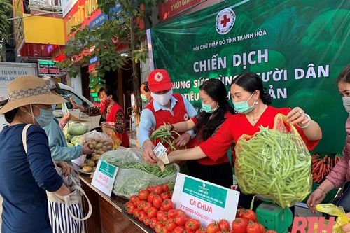 Hội Chữ thập đỏ tỉnh chung sức cùng người dân tiêu thụ nông sản