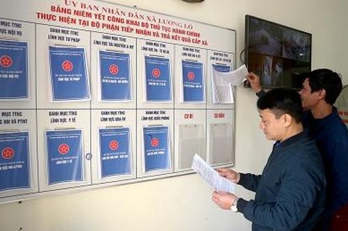 Lương Lỗ nâng cao chất lượng giải quyết thủ tục hành chính