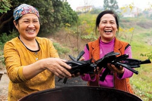 Thí điểm mô hình sản xuất than sinh học tại Câu lạc bộ Liên thế hệ tự giúp nhau