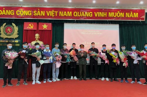 Công an quận Ba Đình:Gặp mặt tân binh thực hiện nghĩa vụ tham gia Công an nhân dân năm 2021