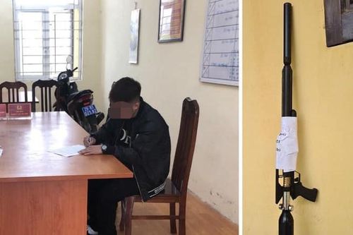Nam thanh niên bị phạt 3 triệu đồng vì khoe súng hơi