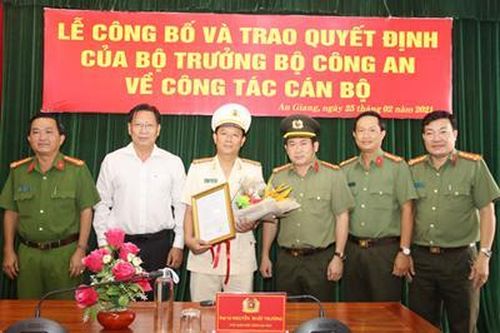 Công an tỉnh An Giang có thêm 1 Phó Giám đốc