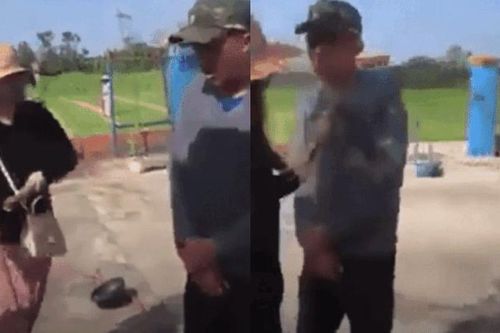 Clip: Bị sàm sỡ nhiều lần, cô gái cầm gậy đánh gã biến thái tới mức hắn phải quỳ gối xin tha