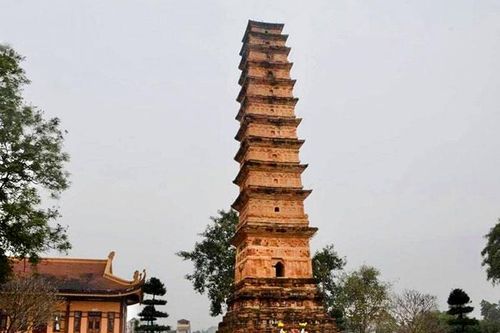 Tháp Bình Sơn - kiến trúc độc đáo ở Vĩnh Phúc