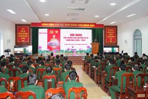 Trường Sĩ quan Thông tin tập huấn cán bộ học kỳ 2 năm học 2020 - 2021