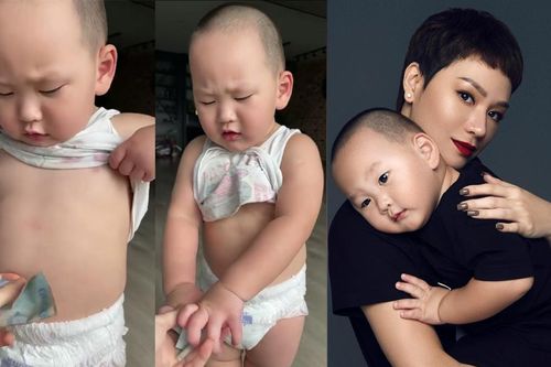 Quý tử 2 tuổi nhà Trà My Idol đóng bỉm vẫn xin mẹ tiền bỏ túi, fan 'rụng tim' vì quá đáng yêu