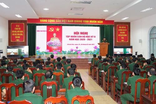 Trường Sĩ quan Thông tin tập huấn cán bộ học kỳ 2 năm học 2020 – 2021