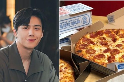 Fan của 'nam phụ quốc dân' Kim Seon Ho (Start-Up) đề nghị tiệm pizza in hình idol lên hộp, ai ngờ được đồng ý