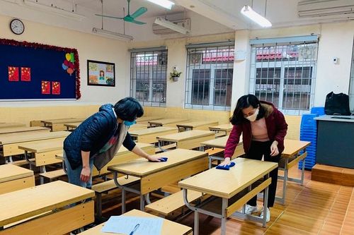Chùm ảnh: Quận Thanh Xuân sẵn sàng đón học sinh trở lại trường
