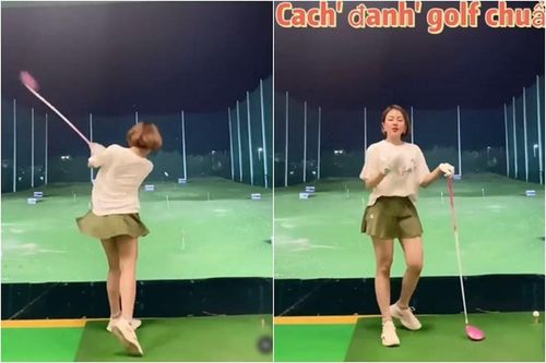 Diện váy ngắn đến chơi golf, hot girl Trâm Anh khiến fan 'đỏ mắt'