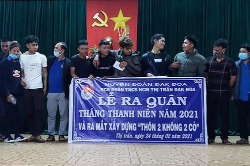 Đak Đoa ra mắt mô hình 'Làng thanh niên 2 không, 2 có'