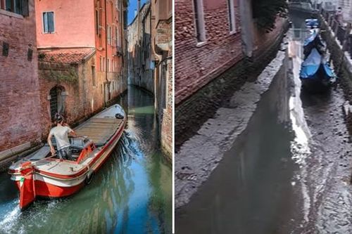 Người dân Venice giật mình khi thấy kênh đào khô queo sau một đêm, chuyện gì đang xảy ra?