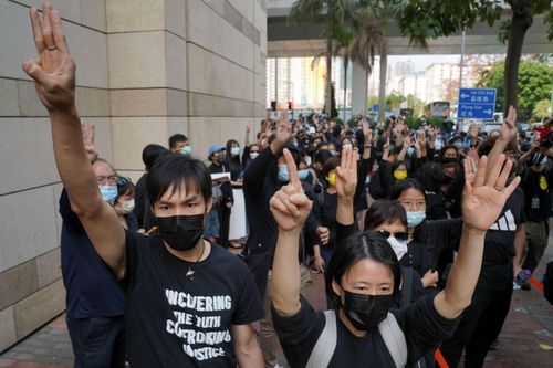 Biểu tình lớn nhất ở Hong Kong sau nhiều tháng