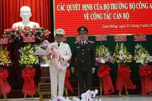 Công bố quyết định bổ nhiệm Giám đốc Công an tỉnh Lâm Đồng