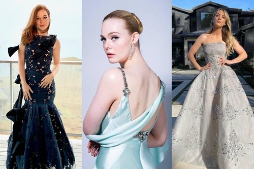 Thảm đỏ 'Quả cầu vàng 2021' vắng khách, loạt sao Hollywood thay nhau diện váy áo check-in từ xa