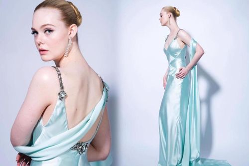 'Thần tiên tỷ tỷ' Elle Fanning bỏ bùa khán giả khi diện váy đẹp như nàng công chúa Elsa dự thảm đỏ