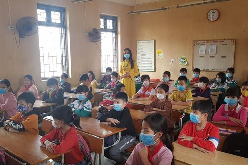 Huyện Thanh Oai đón học sinh trở lại trường trong môi trường giáo dục an toàn