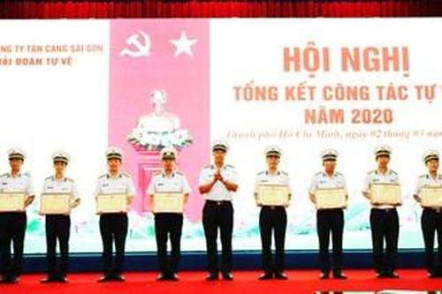 Hải đoàn Tự vệ Tổng công ty Tân Cảng Sài Gòn hoàn thành tốt nhiệm vụ quốc phòng, an ninh năm 2020
