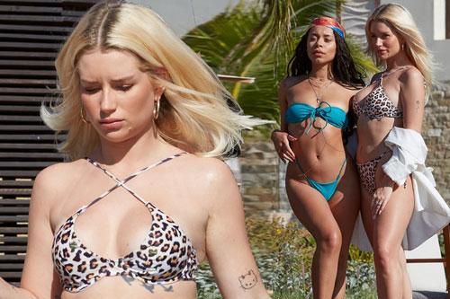 Em gái huyền thoại mẫu Kate Moss gợi cảm 'rực lửa' với áo tắm