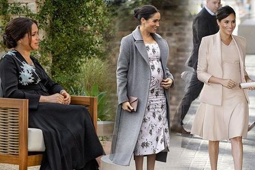 Meghan Markle bầu bí lần 2 ăn mặc khác hẳn lần đầu nhưng vẫn có thói quen khó bỏ
