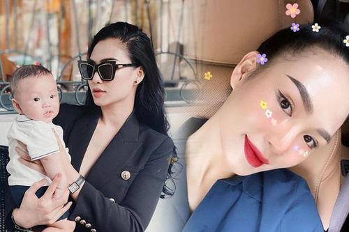 Mẹ bỉm Minh Hà khoe chân mày và hàng mi nhưng làn da căng bóng chiếm sóng