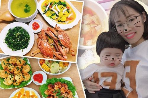 8X khoe những bữa cơm giản dị
